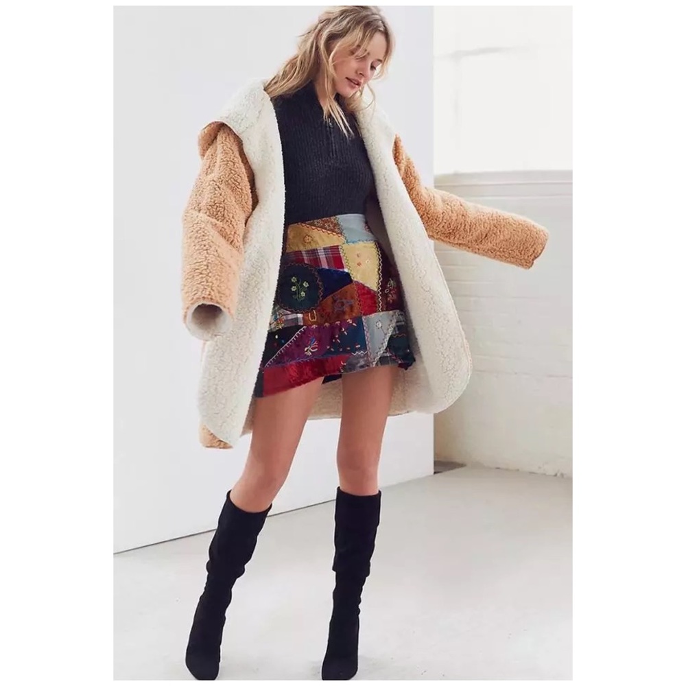 Reversible Sherpa Oversized Teddy Coat